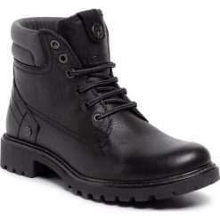 Trapery WRANGLER - Creek Leather WL92503A Black 062. Czarne trapery damskie Wrangler, ze skóry ekologicznej, bez obcasa, bez zapięcia. W wyprzedaży za 279,00 zł.