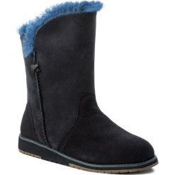 Buty EMU AUSTRALIA - Bells Beach Lo W11361 Midnight. Niebieskie kozaki damskie skórzane EMU Australia, na niskim obcasie. W wyprzedaży za 379,00 zł.