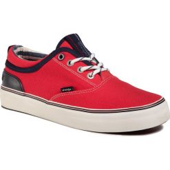 Tenisówki WRANGLER - Epic Board WM01020A Red 087. Czerwone półbuty męskie Wrangler, bez wzorów, z gumy, klasyczne, bez zapięcia. Za 209,00 zł.