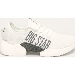 Big Star - Buty. Białe buty sportowe damskie BIG STAR, bez wzorów, z materiału, sportowe. Za 169,90 zł.