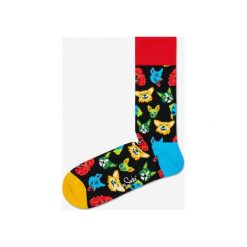 Happy Socks Funny Dog Skarpetki Czarny Wielokolorowy. Czarne skarpetki męskie Happy Socks, bez wzorów, z elastanu. Za 47,95 zł.