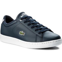 Sneakersy LACOSTE - Carnaby Evo Bl 1 Spj 7-33SPJ100395K Nvy/Nvy. Niebieskie półbuty damskie Lacoste, ze skóry ekologicznej. W wyprzedaży za 229,00 zł.