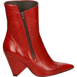 Botki - 4786 RAM ROSS. Czerwone botki damskie skórzane marki Venezia. Za 499,00 zł.