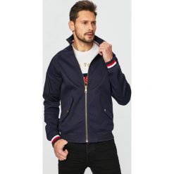 Tommy Hilfiger - Kurtka. Niebieskie płaszcze męskie TOMMY HILFIGER, xl, bez wzorów, z elastanu, krótkie, bez kaptura. W wyprzedaży za 519,90 zł.