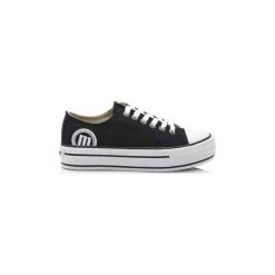 Buty MTNG 69423-C20462 CANVAS BLACK DOBLE SUELA. Czarne trampki i tenisówki damskie mtng, bez wzorów, bez zapięcia. Za 98,53 zł.