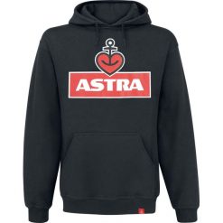 Bluzy męskie: Astra Heart Anchor Bluza z kapturem czarny