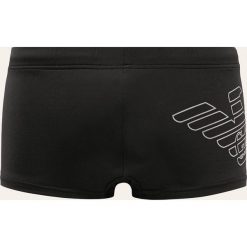 Emporio Armani - Kąpielówki. Niebieskie kąpielówki męskie Emporio Armani, s, z nadrukiem, z elastanu. W wyprzedaży za 249,90 zł.
