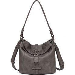 Tamaris Torba BERNADETTE Hobo Bag S Grey. Szare torebki klasyczne damskie Tamaris, w paski, na ramię, bez dodatków. Za 235,00 zł.