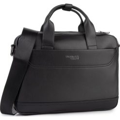 Torba na laptopa TRUSSARDI JEANS - Business City 71B00170 K299. Czarne torby męskie skórzane Trussardi Jeans, bez wzorów, z jeansu. W wyprzedaży za 359,00 zł.