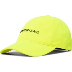Czapka z daszkiem CALVIN KLEIN JEANS - Institutional Logo Neon Cap IU0IU00142 ZAA. Żółte czapki damskie Calvin Klein Jeans, bez wzorów, z poliesteru. Za 139,00 zł.