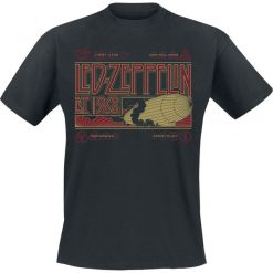 Led Zeppelin Zeppelin & Smoke T-Shirt czarny. Czarne koszulki męskie marki Led Zeppelin, xl, bez wzorów, bez kołnierzyka. Za 89,90 zł.