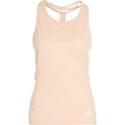 Adidas Performance SUPERNOVA FRAN TANK Koszulka sportowa ashpea. Brązowe topy sportowe damskie marki adidas Performance, l, z materiału. W wyprzedaży za 126,65 zł.