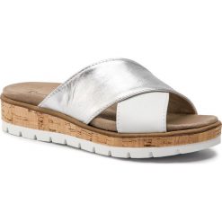 Klapki COMFORTABEL - 701383 Weiss 3. Szare klapki damskie Comfortabel, bez wzorów, ze skóry, bez obcasa. W wyprzedaży za 189,00 zł.