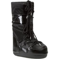 Śniegowce MOON BOOT - Glance 14016800003 Nero D. Czarne śniegowce dziewczęce marki Moon Boot, na sznurówki. W wyprzedaży za 349,00 zł.