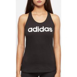 Koszulka damska adidas czarno-białe. Czarne koszulki damskie Adidas, s, bez wzorów, z jersey, bez kołnierzyka. Za 69,90 zł.