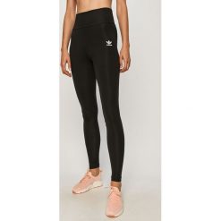 Adidas Originals - Legginsy. Czarne spodnie damskie adidas Originals, z elastanu, z podwyższonym stanem. Za 129,90 zł.