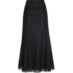 Spódnica lniana bonprix czarny. Spódniczki damskie bonprix. Za 149,99 zł.