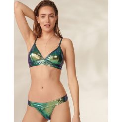 Bielizna damska: Bikini z holograficznym połyskiem - Turkusowy