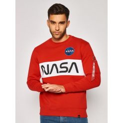 Bluza Alpha Industries Nasa Inlay 178308. Czerwone bluzy męskie Alpha Industries, xl, bez wzorów, z bawełny, bez kołnierzyka, bez rękawów, bez kaptura. Za 329,00 zł.