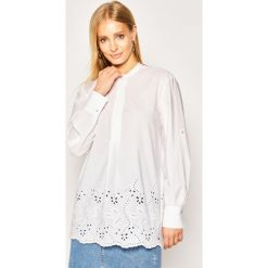 Bluzka TOMMY HILFIGER WW0WW27380. Białe bluzki damskie TOMMY HILFIGER, bez wzorów, bez kołnierzyka, bez rękawów. W wyprzedaży za 379,00 zł.