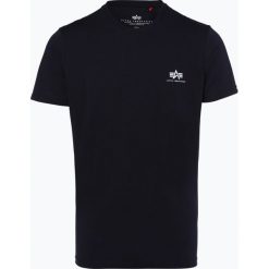 Alpha Industries - T-shirt męski, niebieski. Niebieskie t-shirty męskie Alpha Industries, s, bez wzorów, z bawełny, bez kołnierzyka. Za 89,95 zł.