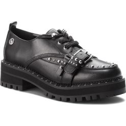Półbuty LIU JO - Pink 04 S68095 P0102 Black 22222. Czarne półbuty damskie skórzane Liu Jo, na obcasie. Za 869,00 zł.