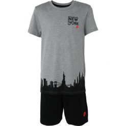 Spodnie dresowe dziewczęce: Lotto MARCUS Dres grey dark melange/black