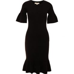 MICHAEL Michael Kors BODYCON TEXTRED Sukienka dzianinowa black. Czarne sukienki dzianinowe marki MICHAEL Michael Kors, s, bodycon. W wyprzedaży za 450,45 zł.
