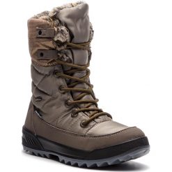 Śniegowce MANITU - 991226 Taupe 8. Pomarańczowe kozaki damskie Manitu, na zimę, ze skóry ekologicznej, bez zapięcia. W wyprzedaży za 309,00 zł.