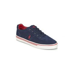 Buty Polo Ralph Lauren HANFORD. Niebieskie trampki męskie Polo Ralph Lauren, bez wzorów, bez zapięcia. Za 389,00 zł.