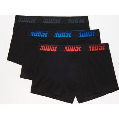 3 pack bokserek Wielobarwn. Czarne bokserki męskie marki House. Za 59,99 zł.