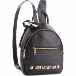 Plecak LOVE MOSCHINO - JC4307PP06KU0000 Nero. Czarne plecaki damskie marki Love Moschino, ze skóry ekologicznej. Za 839,00 zł.