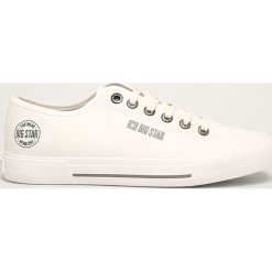 Big Star - Tenisówki. Białe trampki męskie BIG STAR, bez wzorów, z gumy, retro, na sznurówki. W wyprzedaży za 89,90 zł.