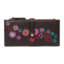 Desigual portfel damski Mone Rep Nanit PIA czarny. Czarne portfele damskie Desigual, bez wzorów. Za 229,00 zł.