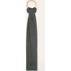 Polo Ralph Lauren - Szalik. Szare szaliki męskie Polo Ralph Lauren, bez wzorów, z wełny. W wyprzedaży za 199,90 zł.