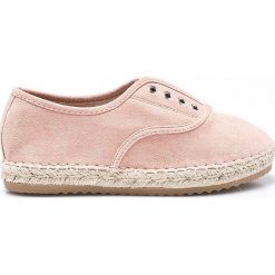Answear - Espadryle Chc-Shoes. Szare tomsy damskie ANSWEAR, z gumy, na obcasie. W wyprzedaży za 49,90 zł.