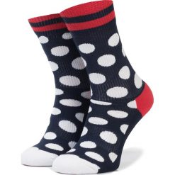 Skarpety Wysokie Unisex HAPPY SOCKS - ATBDO27-6003 Granatowy. Niebieskie skarpetki damskie Happy Socks, bez wzorów, z elastanu. W wyprzedaży za 37,90 zł.