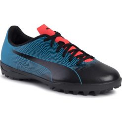Buty PUMA - Spirit II TT 105523 01 Black/Bleu Azur/Red Blast. Niebieskie buty sportowe męskie Puma, ze skóry ekologicznej, bez zapięcia, do piłki nożnej. W wyprzedaży za 129,99 zł.