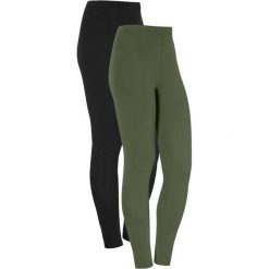 Cellbes Legginsy z miękkiego dżerseju 2 Pack ciemnozielony czarny female zielony/czarny 34/36. Czarne legginsy damskie Cellbes, m, bez wzorów, z gumy, biznesowe. Za 99,00 zł.