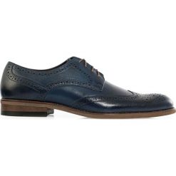 Granatowe męskie buty wizytowe - brogsy T147. Buty wizytowe męskie Faber - Obuwie męskie, ze skóry, bez zapięcia. W wyprzedaży za 297,00 zł.