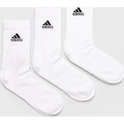 Adidas Performance - Skarpety (3 pack). Białe skarpetki męskie adidas Performance, bez wzorów, z elastanu. Za 49,90 zł.