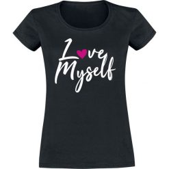 Bluzki damskie: Love Myself Koszulka damska czarny