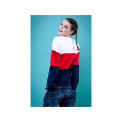 Bluza "Trzy Kolory". Niebieskie bluzy damskie Twomoon, bez wzorów, bez rękawów, bez kaptura. Za 149,00 zł.