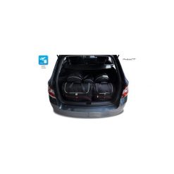 SKODA FABIA, 2014- TORBY DO BAGAŻNIKA 5 SZT KJUST - 7037003. Czarne torby podróżne KJUST, bez wzorów. Za 1199,00 zł.