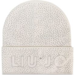 Czapka LIU JO - Beanie Maglia Allove 269008 M0300 Gesso 10606. Białe czapki damskie Liu Jo, na zimę, bez wzorów, z wiskozy. W wyprzedaży za 179,00 zł.