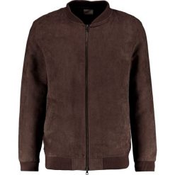 Kurtki męskie bomber: Knowledge Cotton Apparel Kurtka ze skóry ekologicznej dark earth