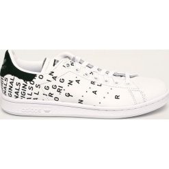 Adidas Originals - Buty skórzane Stan Smith. Białe buty sportowe damskie adidas Originals, bez wzorów, ze skóry, sportowe. W wyprzedaży za 359,90 zł.