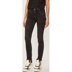 Answear - Jeansy. Czarne jeansy damskie ANSWEAR, s, bez wzorów, z elastanu. W wyprzedaży za 89,90 zł.