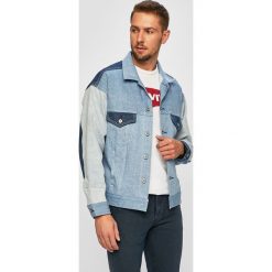 Levi's Made & Crafted - Kurtka. Niebieskie płaszcze męskie Levi's® Made & Crafted, s, bez wzorów, z bawełny, krótkie, bez kaptura. W wyprzedaży za 579,90 zł.