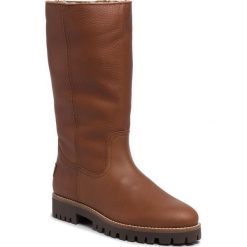 Kozaki PANAMA JACK - Tania B22 Napa Grass Cuero/Bark. Pomarańczowe kozaki damskie Panama Jack, ze skóry, przed kolano, na wysokim obcasie, bez zapięcia. W wyprzedaży za 469,00 zł.